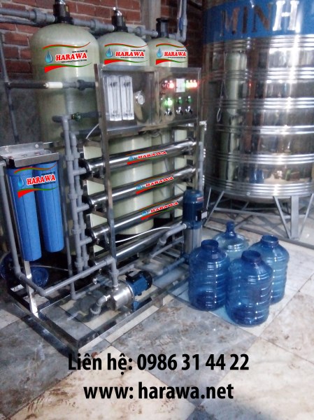 Hệ thống lọc nước đóng bình 1000l/h